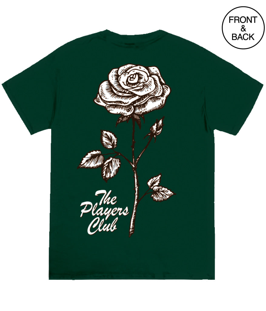 Big Guy Players Club Rose Tee 2Xl / Dark Green Men’s Tee