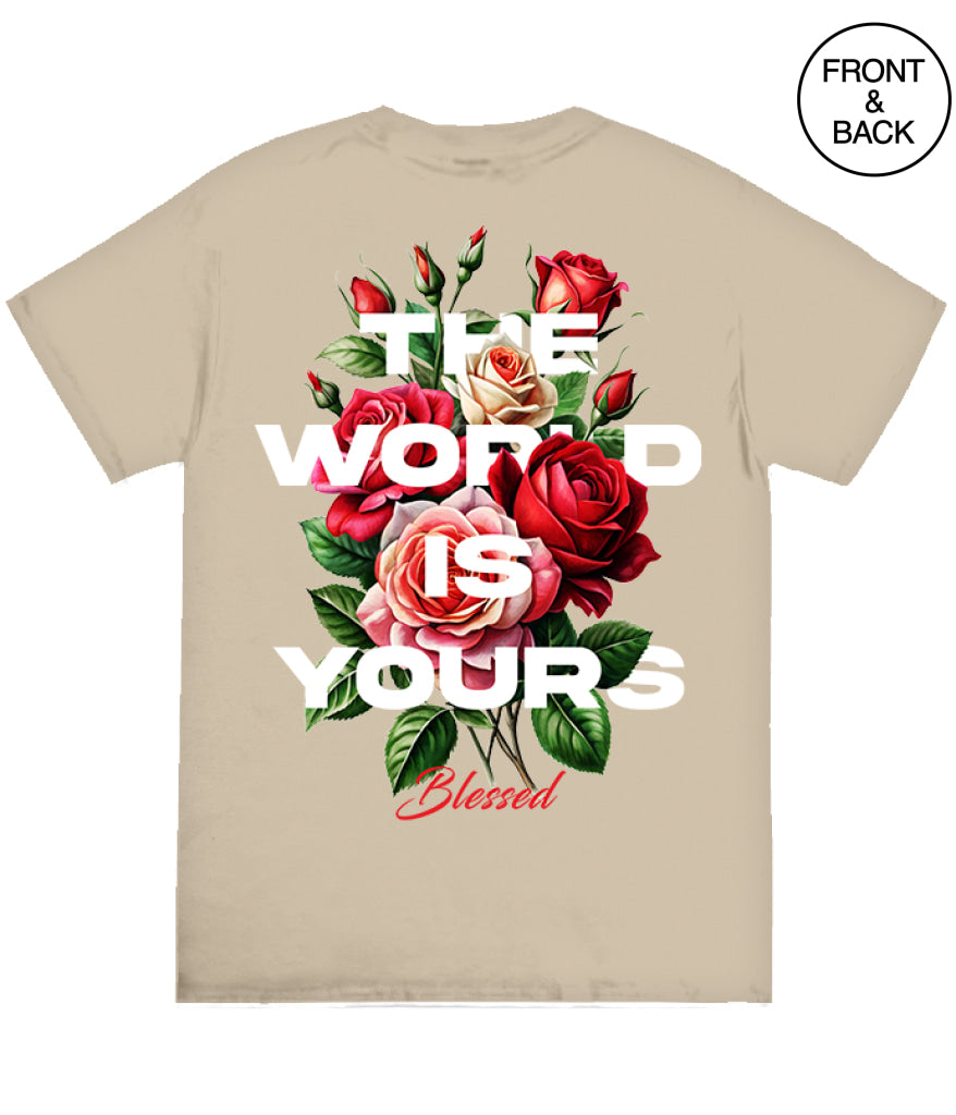 BIG GUY THE WORLD IS YOURS ROSE TEE Men’s Tee