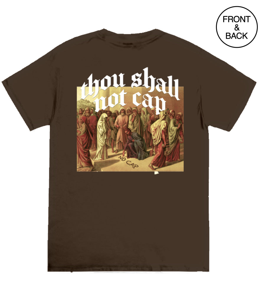 BIG GUY THOU SHALL NOT TEE 2X / DARK BROWN Men’s Tee