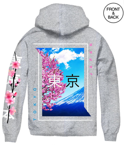 Big Guy Tokyo Kanji Blossom Hoodie Mens Hoodies And Sweatshirts