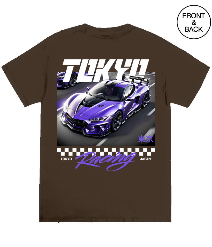 Tokyo Racing S / Dark Brown Men’s Tee