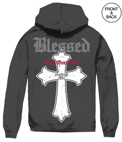 Big Size Blessed Cross Hood Men’s Hoodies And Sweatshirts