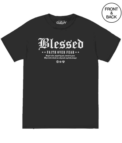 BIG SIZE BLESSED PRAYER HANDS - 2X / BLACK - Men’s Tee