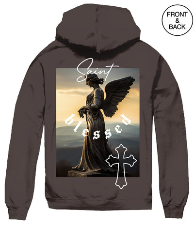 BIG SIZE BLESSED SAINT HOODIE Men’s Hoodies and Sweatshirts