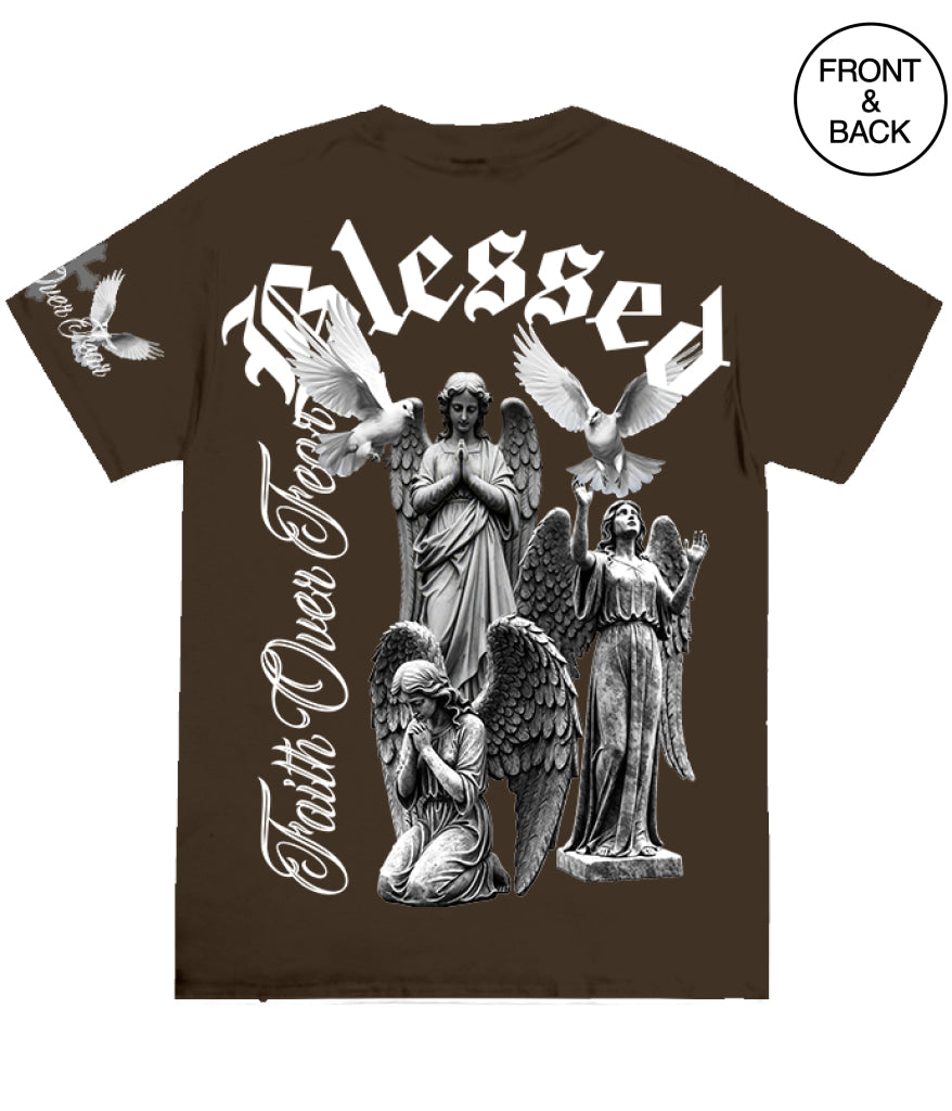 BIG SIZE BLESSED STATUE DOVE - Men’s Tee