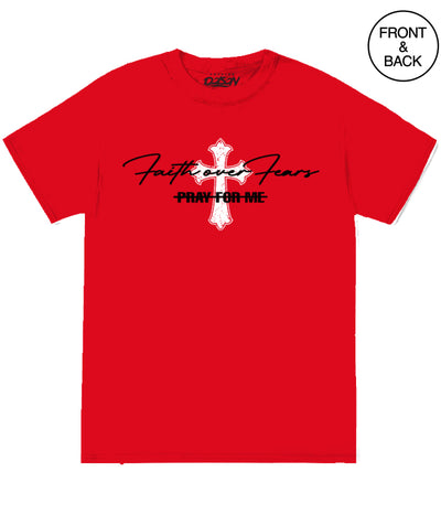 BIG SIZE FAITH OVER FEAR - 2X / RED - Men’s Tee