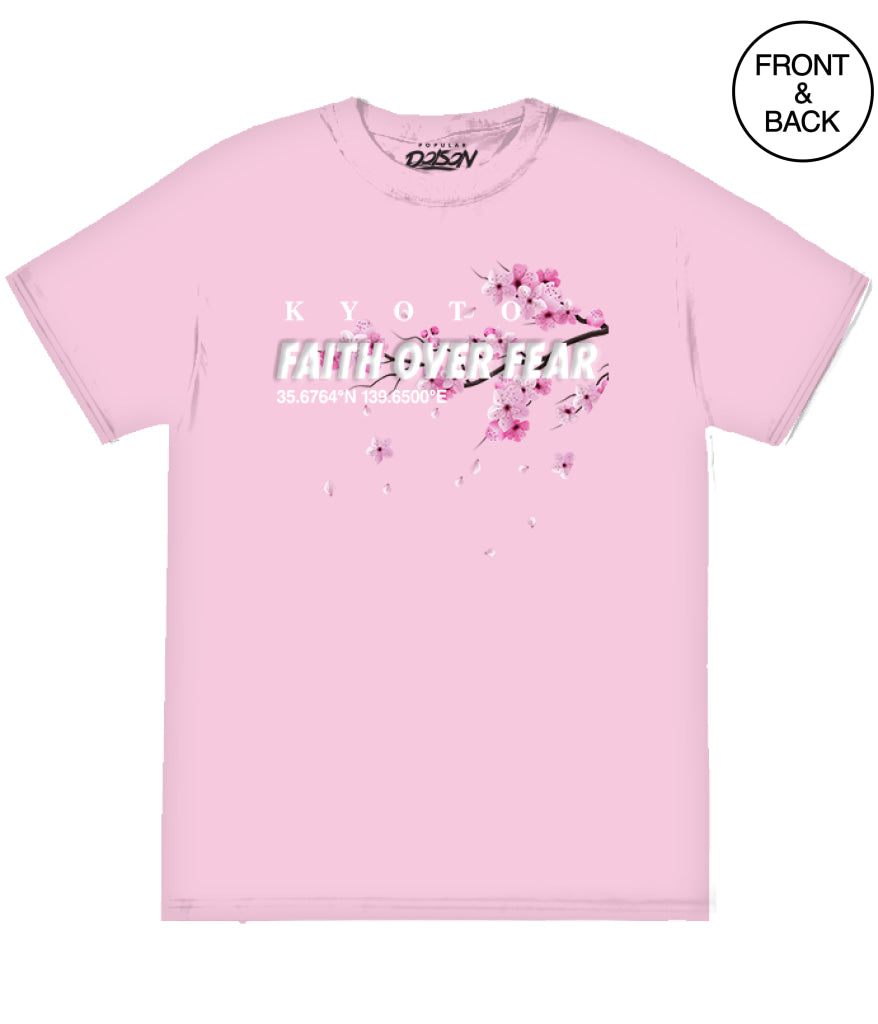 BIG SIZE FAITH OVER FUJI - 2XL / LIGHT PINK - Men’s Tee