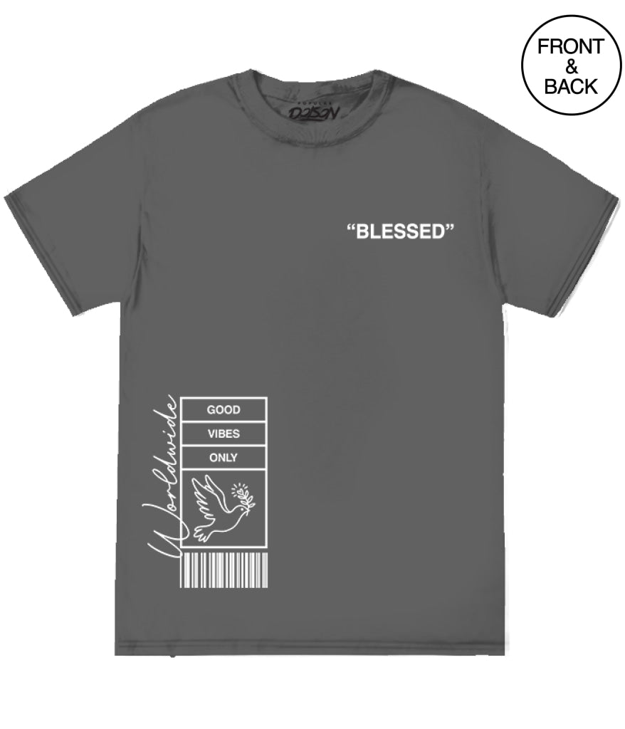 BIG SIZE FOREVER BLESSED DOVE - 2XL / CHARCOAL - Men’s Tee