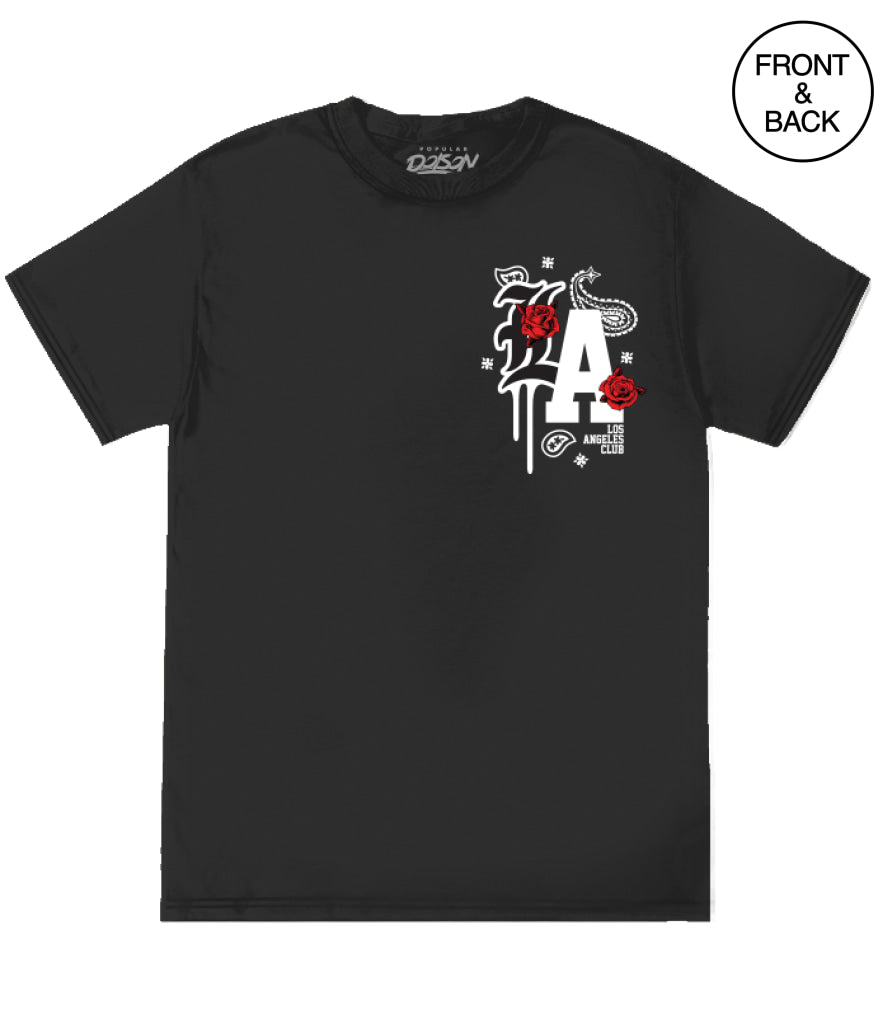 Big Size La Rose Drip 2X / Black Men’s Tee