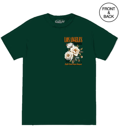 BIG SIZE LA SAINT FLORAL - 2XL / DARK GREEN - Men’s Tee
