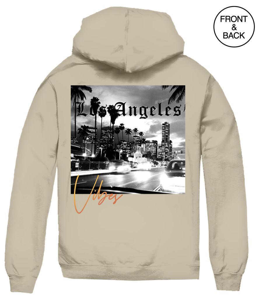 Big Size-La Vibes Hoods 2X / Sand Mens Hoodies And Sweatshirts