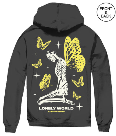 Big Size Lonely World Skeleton Mens Hoodies And Sweatshirts