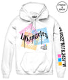 Big Size Los Angeles Bandana Hoodie 2X / White Mens Hoodies And Sweatshirts