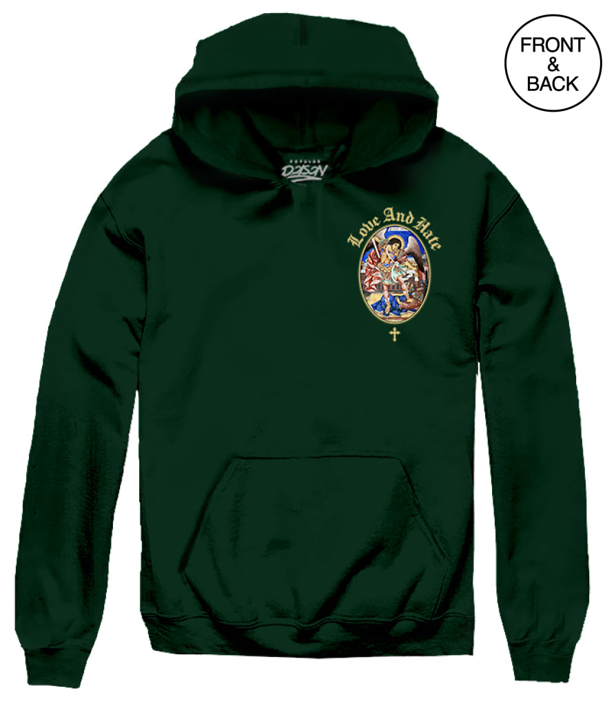 Big Size Love And Hate Angel Men’s Hoodies And Sweatshirts