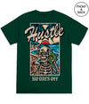 Big Size- No Day Off Skull Mens Tee