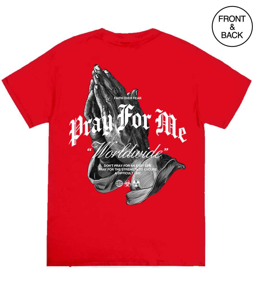 Big Size Pray For Me 2Xl / Red Men’s Tee