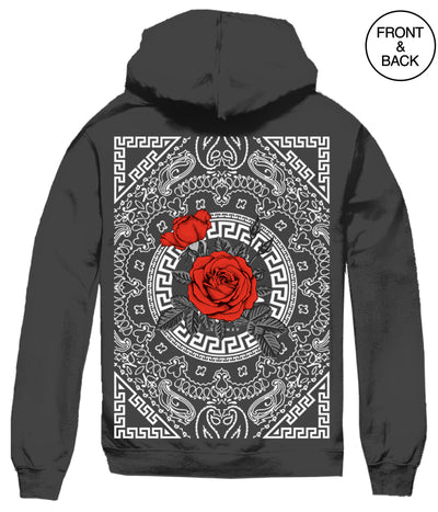 Big Size Savage Rose Mens Hoodies And Sweatshirts