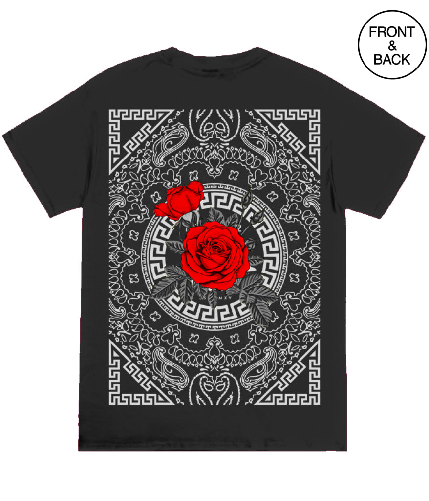 Big Size Savage Rose Mens Tee