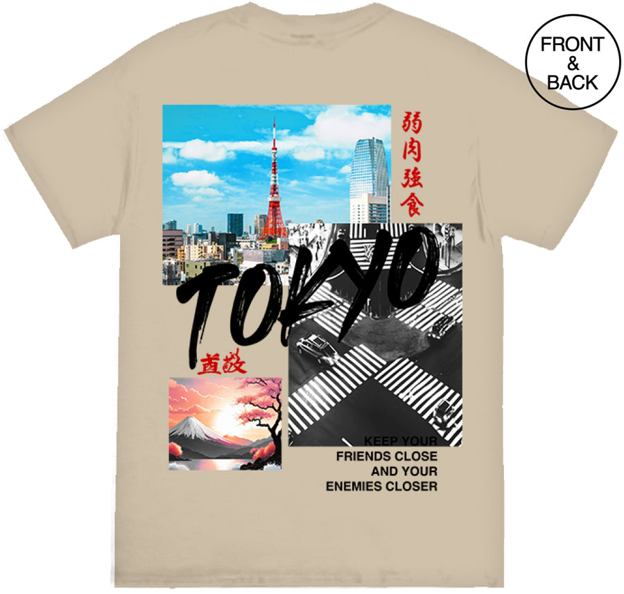 Big Size Tokyo Collage 2X / Sand Men’s Tee