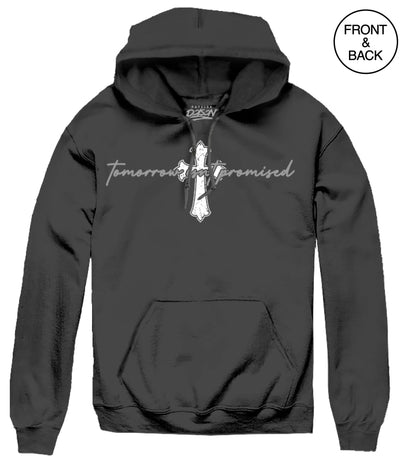 BIG SIZE TOMMORROW ANGEL HOODIE 2XL / BLACK Men’s Hoodies and Sweatshirts