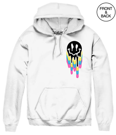 Big Size Trippy Smiley 2Xl / White Men’s Hoodies And Sweatshirts