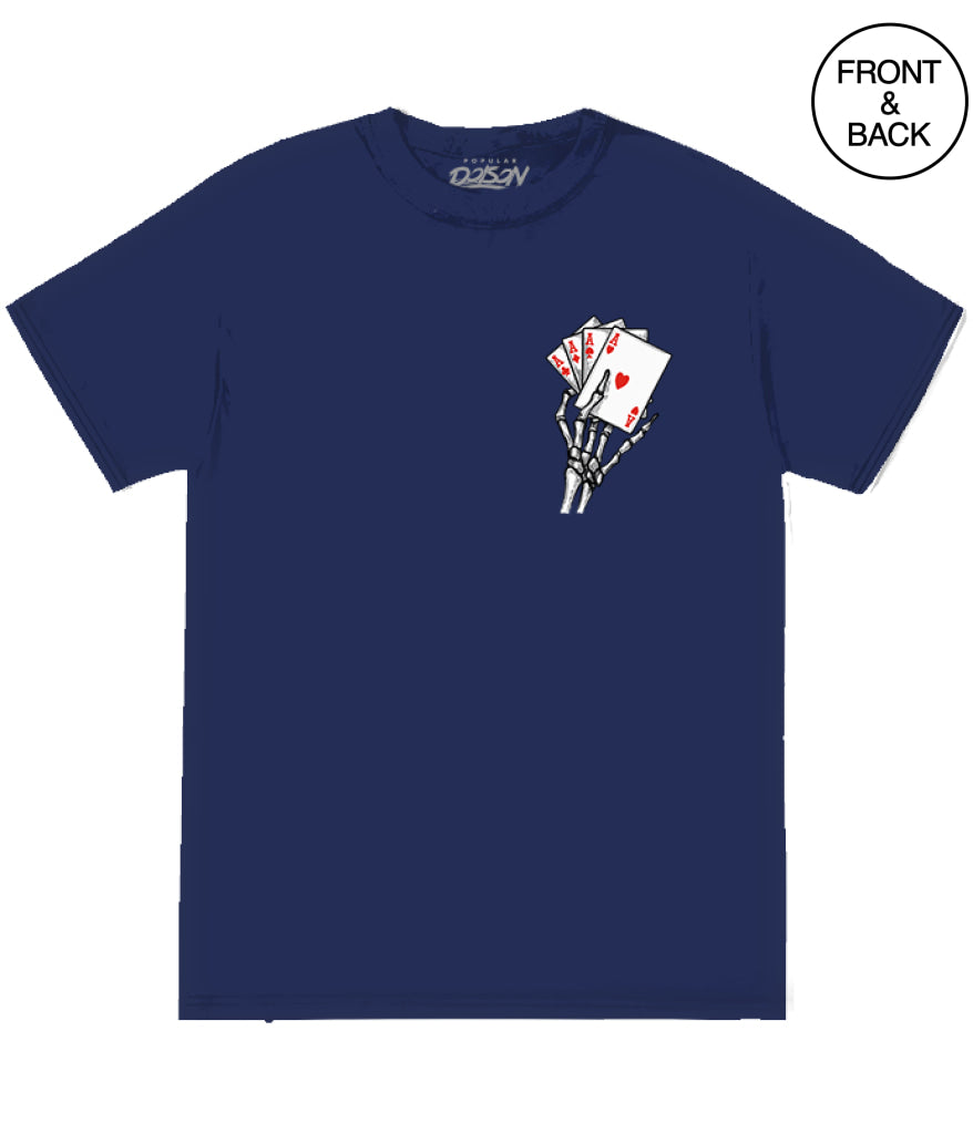 BIG SIZE WINNING HAND - 2XL / NAVY - Men’s Tee