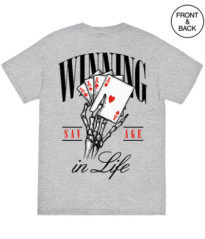 Big Size- Winning Hand Mens Tee