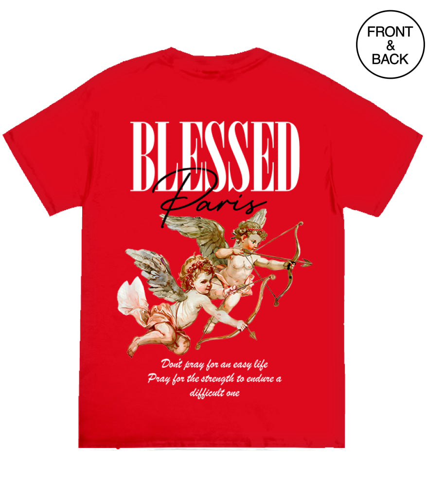 BLESSED ANGEL TEE S / RED Men’s Tee