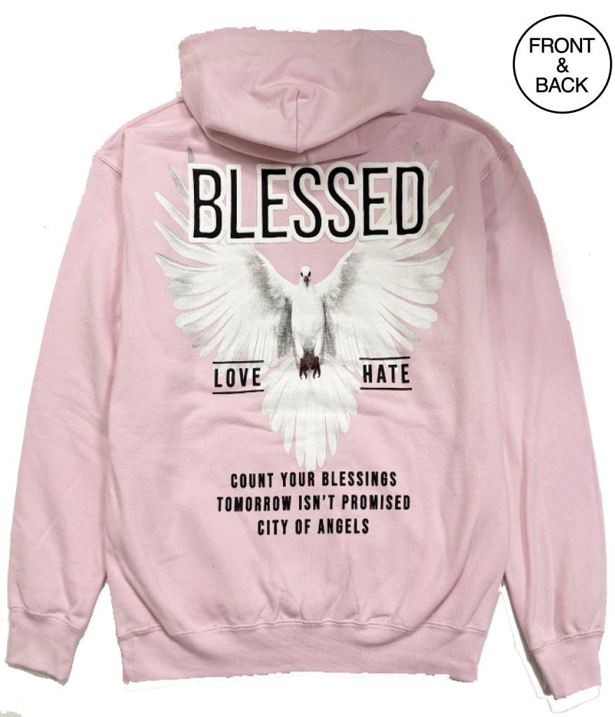 BLESSED DOVE HOODS S / LIGHT PINK Men’s Hoodies and Sweatshirts
