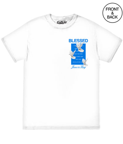 BLESSED DOVE - S / WHITE - Men’s Tee