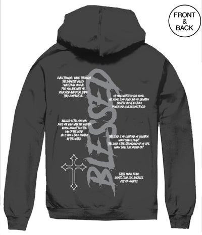 BLESSED PSALM CROSS HOODIE Men’s Hoodies and Sweatshirts