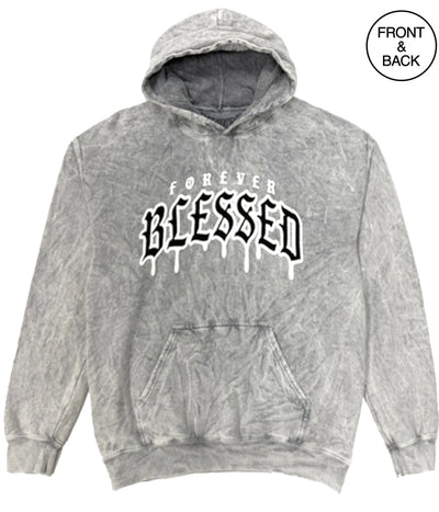 Blessed Tri Cross Puff Oxy Hoodie S / Silver Men’s Hoodies And Sweatshirts