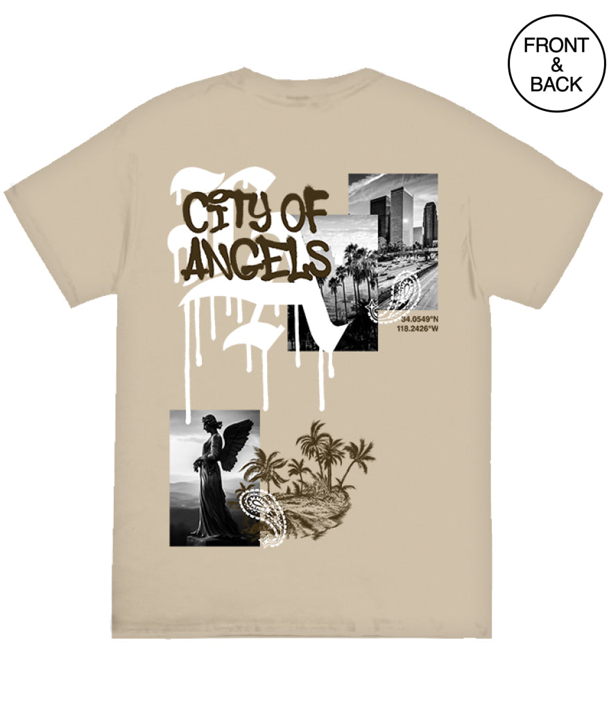 City Of Angeles La Drip S / Sand Men’s Tee