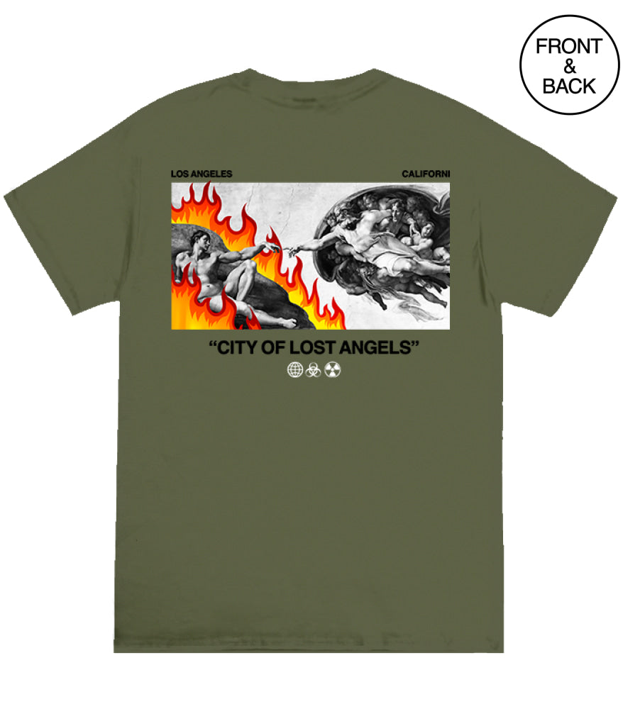 City Of Lo Angeles S / Military Green Men’s Tee