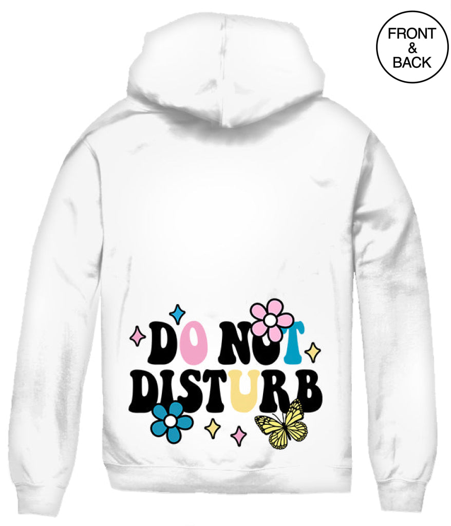 Do Not Distrub Hoodie S / White Junior Hoodies