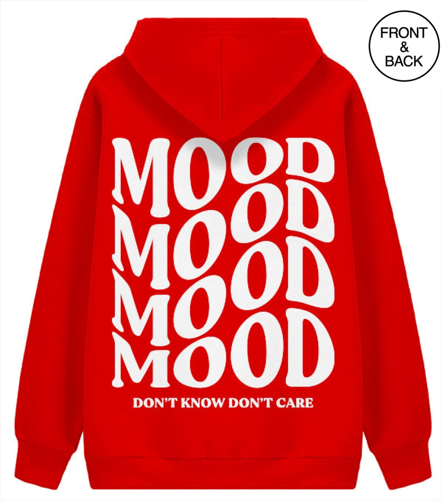 Dont Know Care Mood S / Red Junior Hoodies