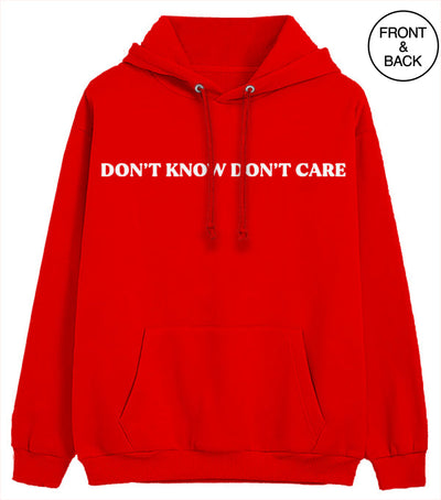 Dont Know Care Mood S / Red Junior Hoodies