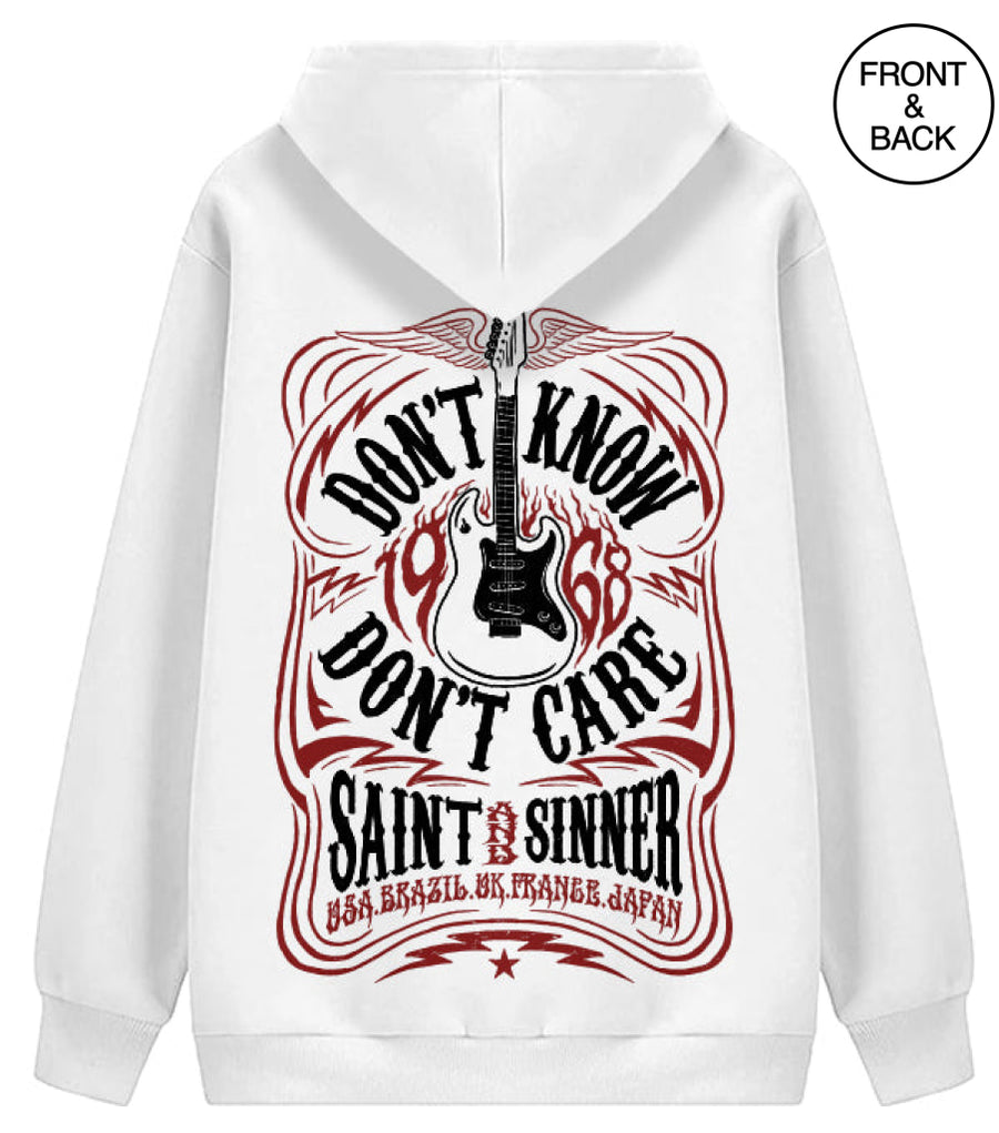 Dont Know Care Saint Sinner S / White Junior Hoodies