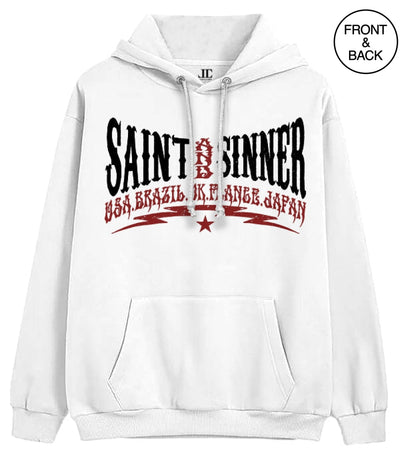 Dont Know Care Saint Sinner S / White Junior Hoodies