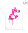 Drpping Butterfly Girls Tee