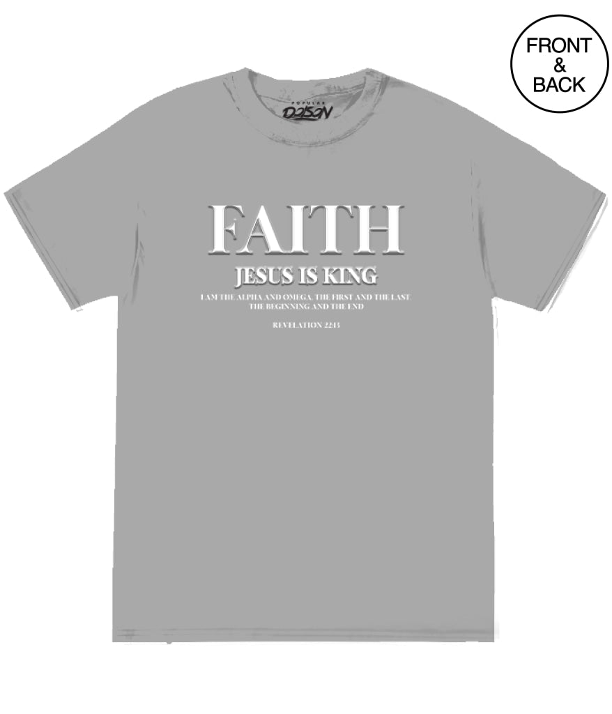 FAITH ANGEL TEE - S / LIGHT GREY - Men’s Tee