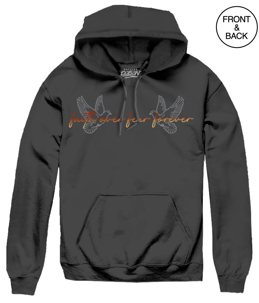 FAITH OVER FEAR 4EVER S / BLACK Men’s Hoodies and Sweatshirts