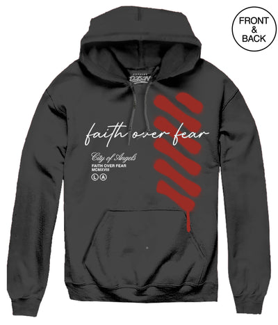 Faith Over Fear Angel S / Black Men’s Hoodies And Sweatshirts