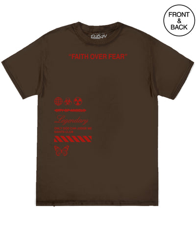 Faith Over Fear Angel S / Brown Men’s Tee