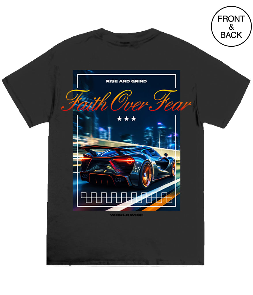 Faith Over Fear Car S / Black Men’s Tee