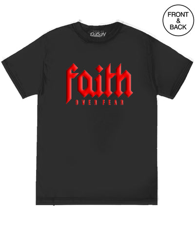 FAITH OVER FEAR COLLAGE S / BLACK Men’s Tee