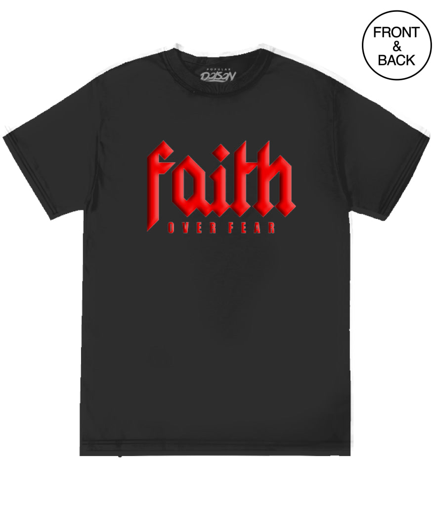 FAITH OVER FEAR COLLAGE S / BLACK Men’s Tee