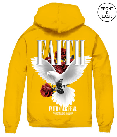 Faith Over Fear Dove Hood Men’s Hoodies And Sweatshirts