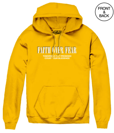 Faith Over Fear Dove Hood S / Gold Men’s Hoodies And Sweatshirts