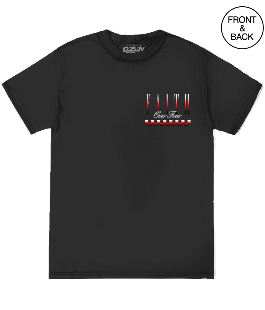 Faith Over Fear Racing S / Black Men’s Tee